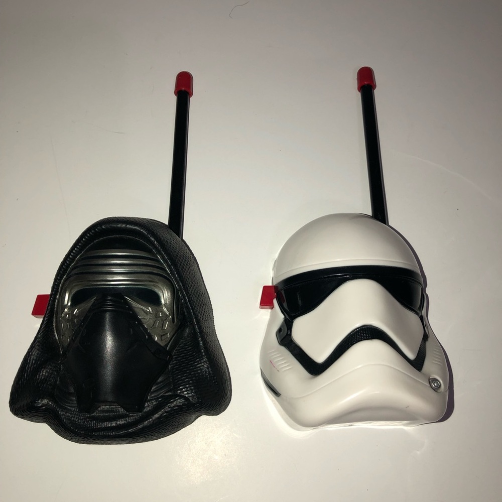 Star Wars Kylo Ten & Stormtrooper Character Walkie Talkies Used Boys Girls‎ Toys